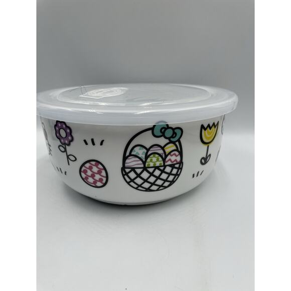 NEW Hello Kitty Large Spring Easter Ceramic Food Storage with Pressure Lid - Picture 5 of 8